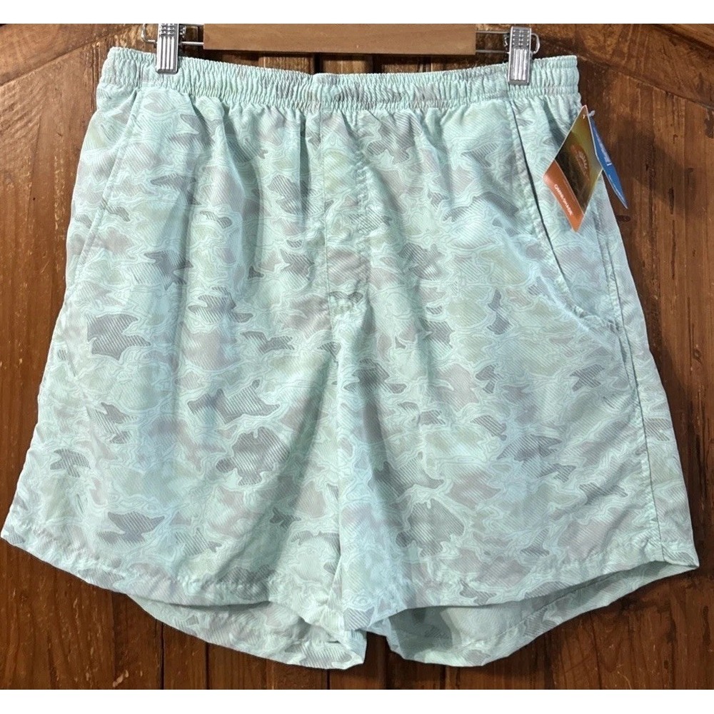 NWT Columbia PFG Clearwater Shores FS Printed Trunk 6" Mens Size Med Regular Fit